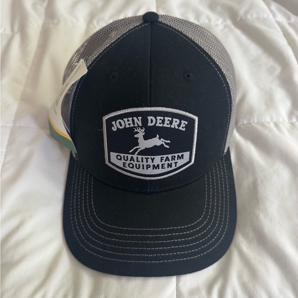 John Deere Accessories - California Farm Girl/Guy Never worn John Deere Black and GrayTrucker  Hat,
